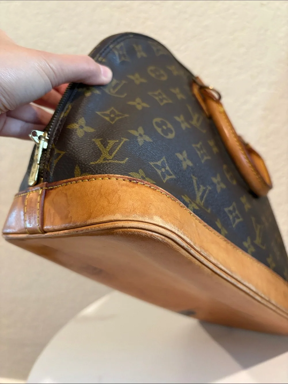 Sold Louis Vuitton Hand Bag Alma Brown Monogram LV
